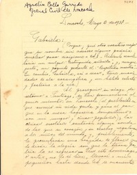[Carta] 1938 mayo 2, Loncoche, [Chile] [a] Gabriela [Mistral]
