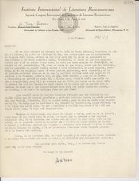[Carta] [1947?] feb. 1, [Los Angeles, Calif[ornia, EE.UU.] [a] [Gabriela Mistral]