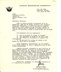 [Carta] 1953, jul. 6, Montreal, Canadá [a] Gabriela Mistral, Nueva York