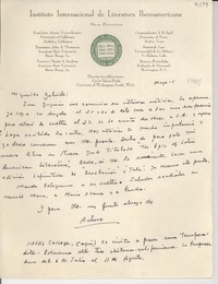 [Carta] [1947?] mar. 15, [California?, EE.UU.] [a] Gabriela [Mistral]