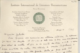 [Carta] [1947?] mar. 15, [California?, EE.UU.] [a] Gabriela [Mistral]