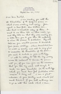 [Carta] 1947 sept. 23, Baltimore, Maryland, [EE.UU.] [a] [Gabriela] Mistral