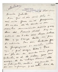 [Carta] 1945 nov. 16, Berkeley, [EE.UU.] [a] Gabriela Mistral
