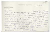[Carta] [1947] abr. 23, [Berkeley, EE.UU.] [a] Gabriela Mistral