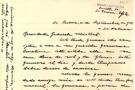 [Carta] 1938 sept. 21, La Serena, [Chile] [a] Gabriela Mistral, La Habana, [Cuba]