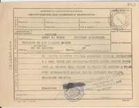 [Telegrama] 1945 dic. 13, Petrópolis [a] Adolf A. Berle, Embajador de Estados Unidos