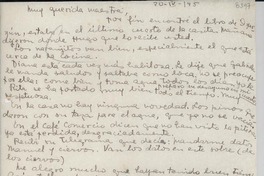 [Carta] 1945 abr. 20 [a] [Gabriela Mistral]