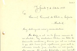 [Carta] 1933 oct. 7, Infiesto, España [a] Gabriela Mistral, Madrid, España