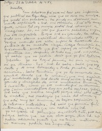 [Carta] 1951 oct. 22, Santiago, [Chile] [a] [Gabriela Mistral]