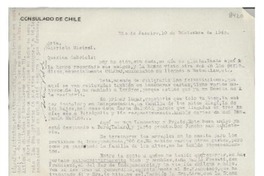 [Carta] 1945 dic. 10, Rio de Janeiro, [Brasil] [a] Gabriela Mistral