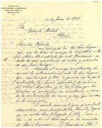 [Carta] 1942 jun. 14, Santiago [a] Gabriela Mistral, Niteroi, [Brasil]