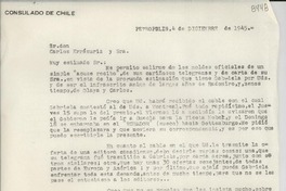 [Carta] 1945 dic. 4, Petrópolis [a] Carlos Errázuriz y Sra.