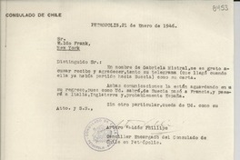 [Carta] 1946 ene. 21, Petrópolis [a] Waldo Frank, New York