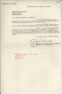 [Carta] 1946 ene. 21, Petrópolis [a] Niñitos del 5to grado Escuela No 13, Buenos Aires