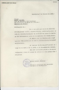 [Carta] 1946 feb. 7, Petrópolis [a] Martín Bunster, Santiago de Chile