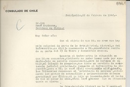 [Carta] 1946 feb. 22, Petrópolis [a] René Espinoza, Santiago de Chile