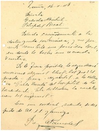 [Carta] 1943 nov. 16, Vicuña, [Chile] [a] Gabriela Mistral, Petrópolis