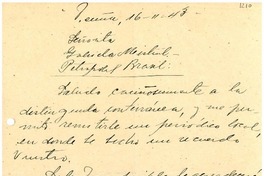 [Carta] 1943 nov. 16, Vicuña, [Chile] [a] Gabriela Mistral, Petrópolis