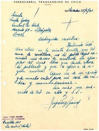 [Carta] 1943 mayo 15, Los Andes, Chile [a] Lucila Godoy, Petrópolis, Brasil