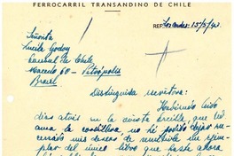 [Carta] 1943 mayo 15, Los Andes, Chile [a] Lucila Godoy, Petrópolis, Brasil