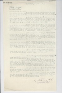 [Carta] [1946] abr. 20, Petrópolis, [Brasil] [a] Gabriela Mistral, Los Angeles, California, [EE.UU.]