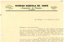 [Carta] 1943 mar. 4, La Serena [a] Lucila Godoy, Petrópolis