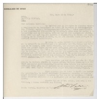 [Carta] 1946 mayo 23, Rio [de Janeiro], [Brasil] [a] Gabriela Mistral, [EE.UU.]