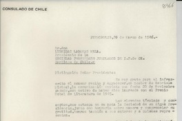 [Carta] 1946 mar. 20, Petrópolis [a] Leonidas Lagunas Meza, Santiago de Chile