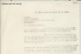 [Carta] 1946 mar. 31, Petrópolis, Brasil [a] Héctor Llanos y Rodolfo Segundo Cabrera Ibaceta, Los Andes