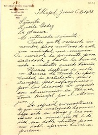 [Carta] 1938 jun. 6, Illapel, Chile [a] Lucila Godoy, La Serena