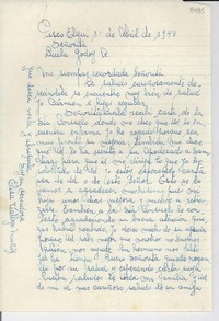 [Carta] 1948 abr. 1, Pisco Elqui, [Chile] [a] Lucila Godoy A.
