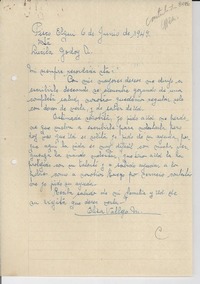 [Carta] 1949 jun. 6, Pisco Elqui, [Chile] [a] Lucila Godoy A.