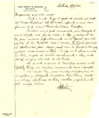 [Carta] 1944 feb. 18, São Paulo, Brasil [a] Gabriela Mistral