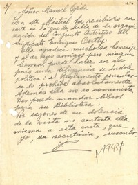 [Carta] 1943 [a] Manoel Ojeda