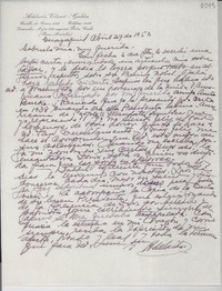[Carta] 1956 abr. 27, Guayaquil [a] Gabriela Mistral