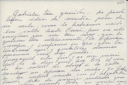 [Carta] [195], [Ecuador] [a] Gabriela [Mistral]