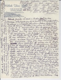[Carta] 1954 sept. 7, Guayaquil, Ecuador [a] Gabriela [Mistral]