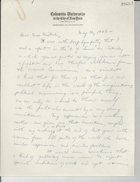 [Carta] 1946 May 16, New York [a] Gabriela Mistral