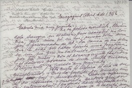 [Carta] 1956 abr. 4, Guayaquil, [Ecuador] [a] Gabriela [Mistral]