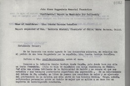 [Carta] 1950 mar. 13, Santa Bárbara, California [a] Henry Allen Moe