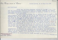 [Carta] 1946 mayo 31, Buenos Aires [a] Gabriela Mistral