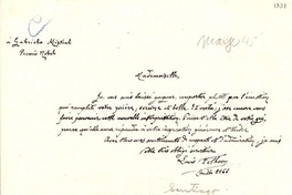 [Carta] [1945 mayo], [Santiago, Chile] [a] Gabriela Mistral