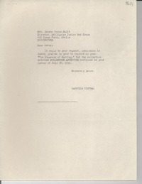 [Carta] [1952], [Italia] [a] Loreto Paras-Sulit, Manila, Filipinas