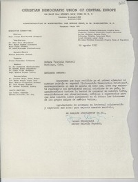 [Carta] 1953 ago. 28, [New York] [a] Gabriela Mistral, Santiago de Cuba