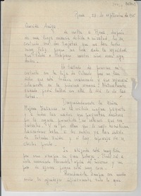 [Carta] 1945 sept. 27, Roma [a] Gabriela Mistral