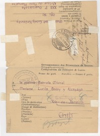 [Carta] 1946 jul. 17, África del norte francesa [a] Gabrielle [i.e. Gabriela] Mistral, Rio de Janeiro, [Brasil]