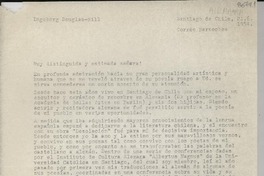 [Carta] 1954 jun. 21, Santiago de Chile [a] Gabriela Mistral