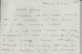 [Carta] 1946 genn. 3, Verona, [Italia] [a] Gabriela Mistral