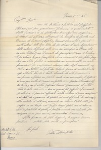 [Carta] 1946 febbr. 1, Roma [a] Gabriela Mistral