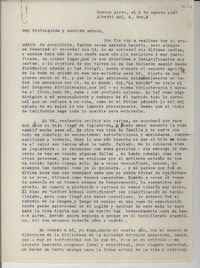 [Carta] 1947 ago. 3, Buenos Aires, [Argentina] [a] [Gabriela Mistral]